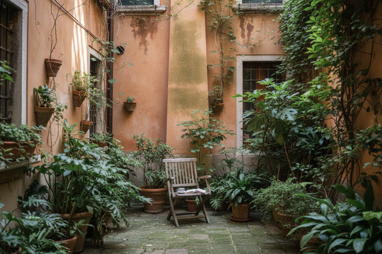 Chiostri e silenzio: Venezia che non senti nelle guide — immagine editoriale